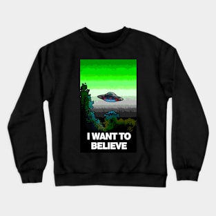 I WANT TO BELIEVE in AROMANTICS Crewneck Sweatshirt